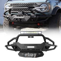 Upgrade Heavy Duty Front Bumper Kit Direct Replacement For 2021-2023 Ford Bronco