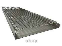 XL Stainless Steel DIY Brick BBQ Heavy Duty Charcoal Grate & Tray Kit 112cm