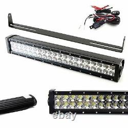 120w 20 Led Light Bar Withlower Pare-chocs Support, Câblages Pour 04-18 Nissan Frontier