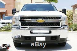120w 20 Led Light Bar Withmounting Support / Câblage Pour 11-14 Silverado 2500 / 3500hd