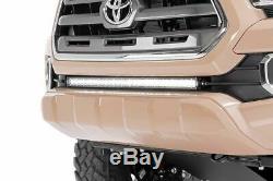 30 32 Led Light Bar + Caché Pare-chocs De Montage Supports Pour 2005-2018 Toyota Tacoma