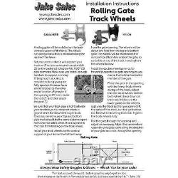 6 Chain Link Wall Munted Rolling Gate Hardware Kit Très Lourd Galvanisé