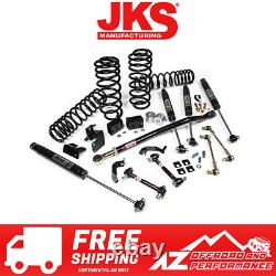 Ensemble de levage JKS Jspec J-Rated 2.5 avec bobines de service intensif pour Jeep Wrangler JL 4 portes de 18 à 21 ans.