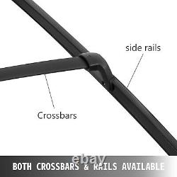 Fit Honda Crv Cr-v 2017-2020 Rack Side Rail Cross Bar Kit (4×pcs) Noir