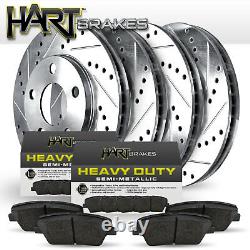 Kit Complet Hart Platinum Foré Slotted Frein Rotors Et Pads Tundra / Sequoia