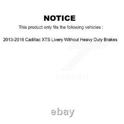 Kit de roulement de moyeu avant, de disque de frein et de plaquette pour Cadillac XTS sans freins renforcés.
