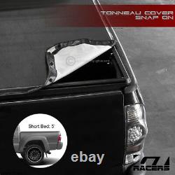 Pour 2005-2015 Toyota Tacoma 5 Ft 60 Lit Court Snap-on Soft Vinyl Tonneau Cover