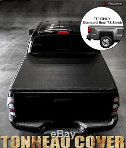 Pour 2007-2014 Chevy Silverado / Gmc Sierra 6.5 Ft Bed Snap-on Vinyle Tonneau Cover