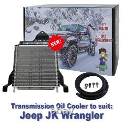 Translate this title in French: Kit de refroidisseur d'huile de transmission lourde pour Jeep JK Wrangler avec 4 et 5 vitesses
